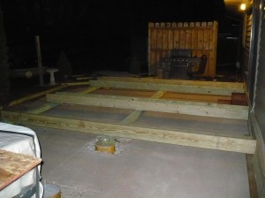 setting foundation framing boards