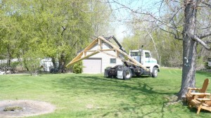 truck delivering building materials