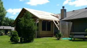 roof sheeting process wraping up