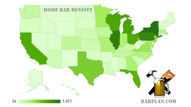 home bar density map