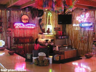 tropical tiki bar design