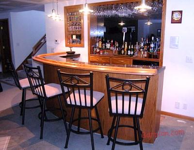 Round Shaped Home Bar Plans