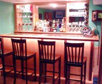 classic warm home bar pub