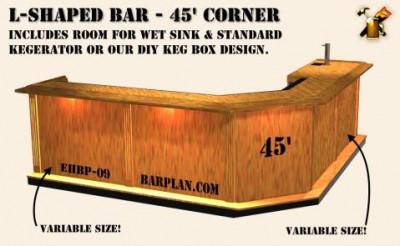 45 corner bar