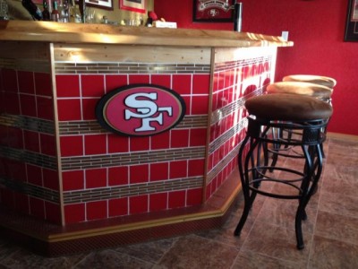 49er's home bar theme