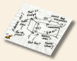 cocktail napkin bar design