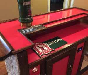 Coca Cola Themed Home Bar