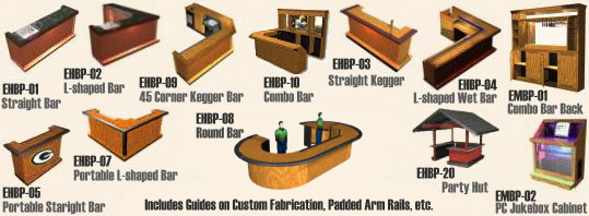 Your get all these cool home bar plans for one low price! home bar plans avai;able for instant download