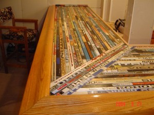 hockey stick bar top