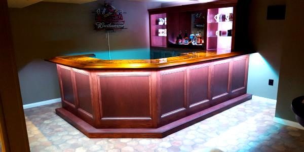 Easy Home Bar Plans - Illustrated Printable Bar Plans