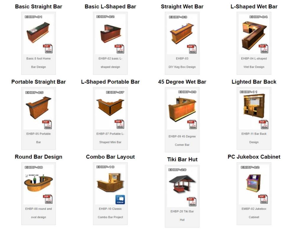 easy home bar plan design collection grid 12