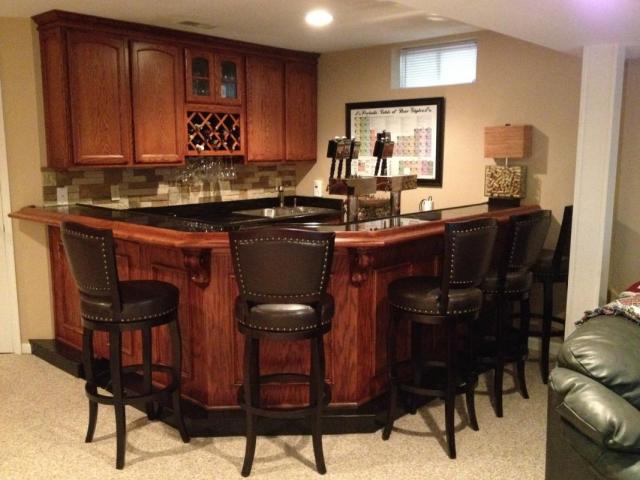 Wet bar setup