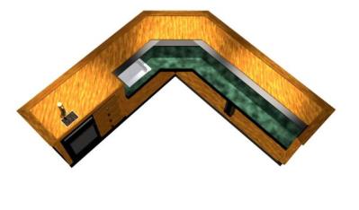 EHBP-09 45-Degree Angled Corner Wet Bar 1 EHBP-09 45-Degree Angled Corner Wet Bar 1