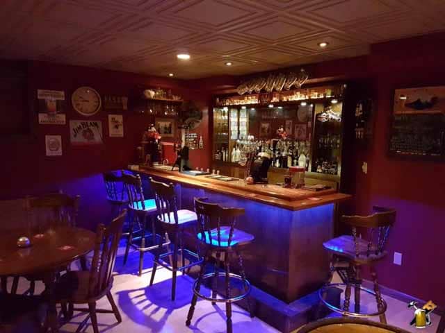 Build a Home Bar with our Easy Home Bar Plan Designs 7 the drunken skunk bar shot